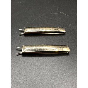 Style brand Barrettes hair clip gold color with damage pinch closure 2 inches lo